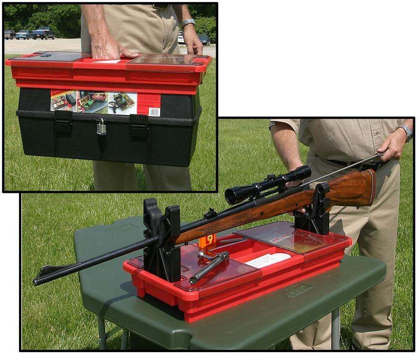 Misc. Accessories MTM Case Gard Ready Series MTM PORTABLE RIFLE MAINTENANCE & CLEANING CENTER RED